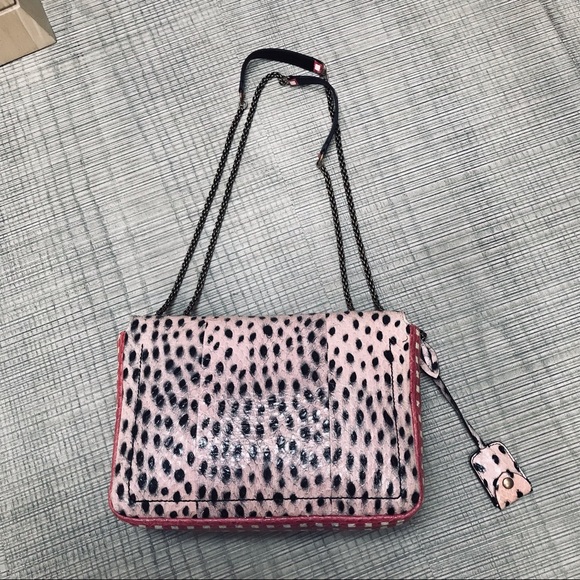 Marc Jacobs Mini Polly Snakeskin Pink/Black/Multi Bag - Picture 3 of 9